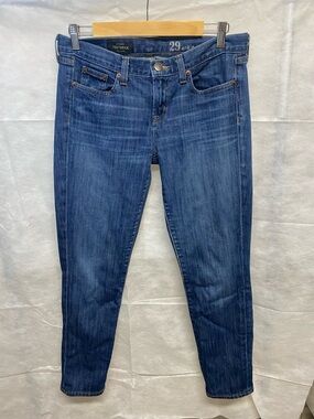 J. Crew Toothpick Ankle Skinny Jeans - Dark Blue